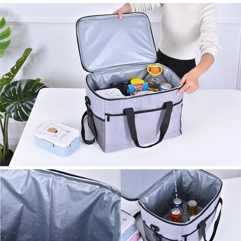 Водонепроницаемая сумка из ткани Оксфорд вместительный изоляционный мешок для