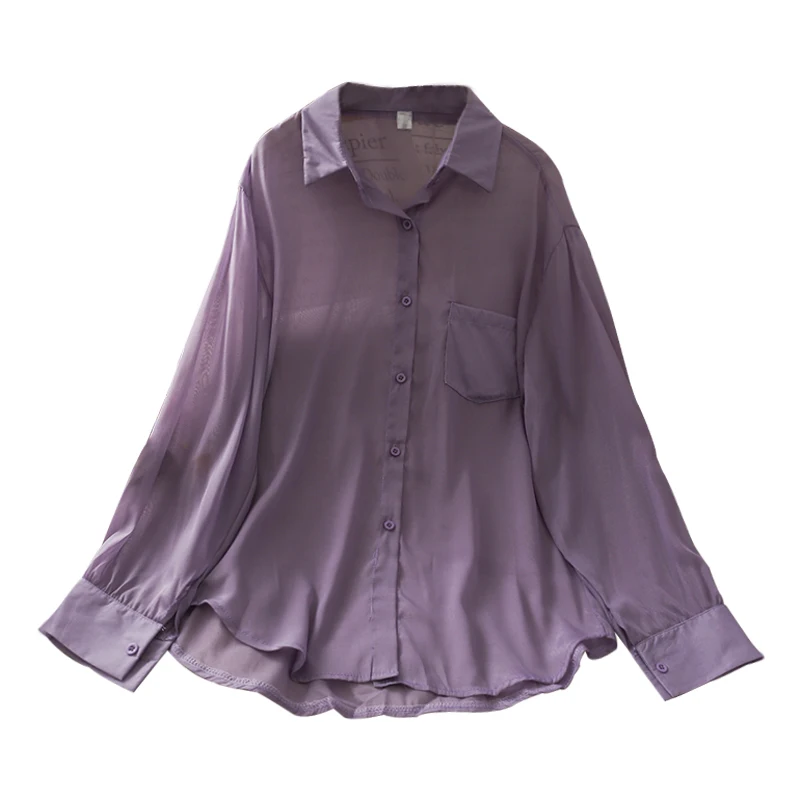 

Women Fashion Outdoor Casual Long Sleeves Buttons Pocket Blouse Ladies OL Sweet Top Girls Student Elegant Daily Basic Shirts