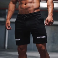 men gyms fitness cotton shorts crossfit bodybuilding sportswear summer jogger workout short pants male casual beach sweatpants