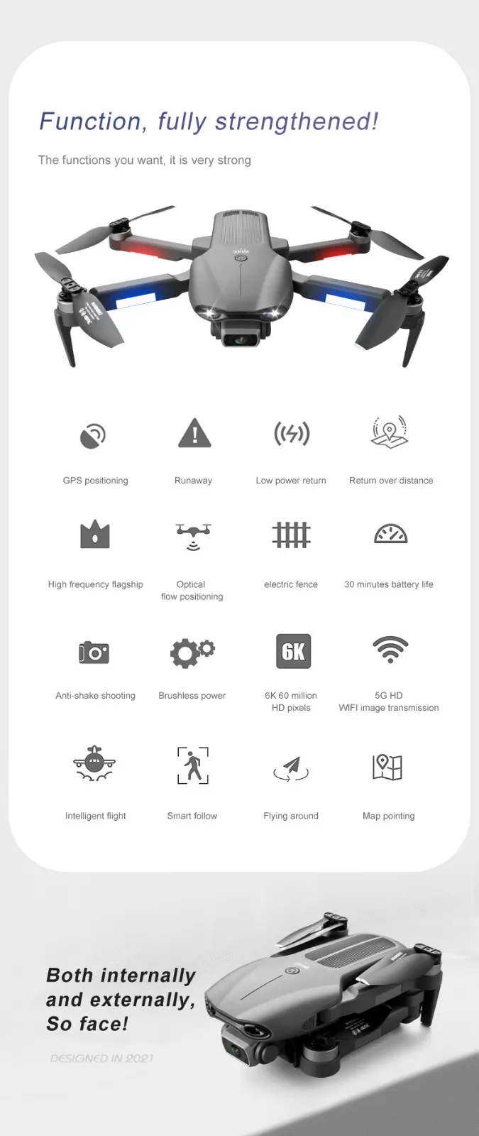 F9 5g Wifi Fpv Gps с 6k Hd двойной камерой позиционирование бесщеточный Радиоуправляемый