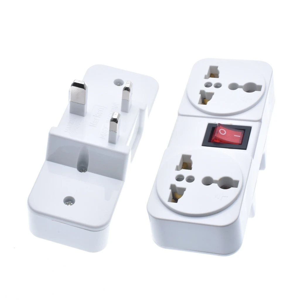 Белая портативная универсальная настенная розетка ЕС США Великобритания