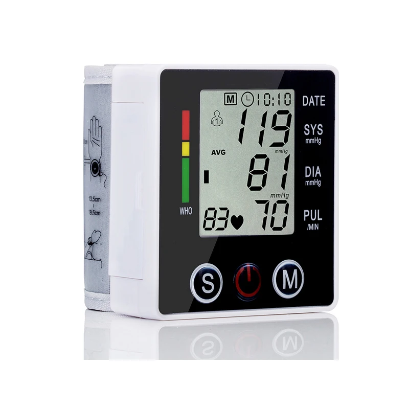 Монитор артериального давления на запястье медицинский тонометр с голосовым