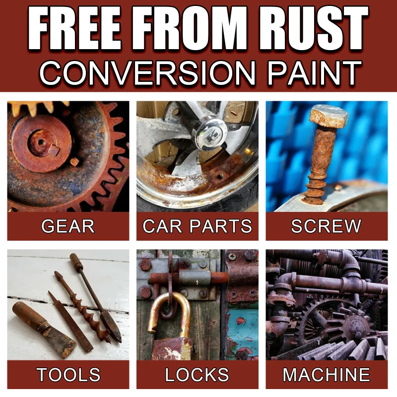 

1/2PCS 30ML Car Maintenance Iron Powder Cleaning Super Rust Remover Multi-Purpose Rust Remover Spray Metal Surface Chrome Paint