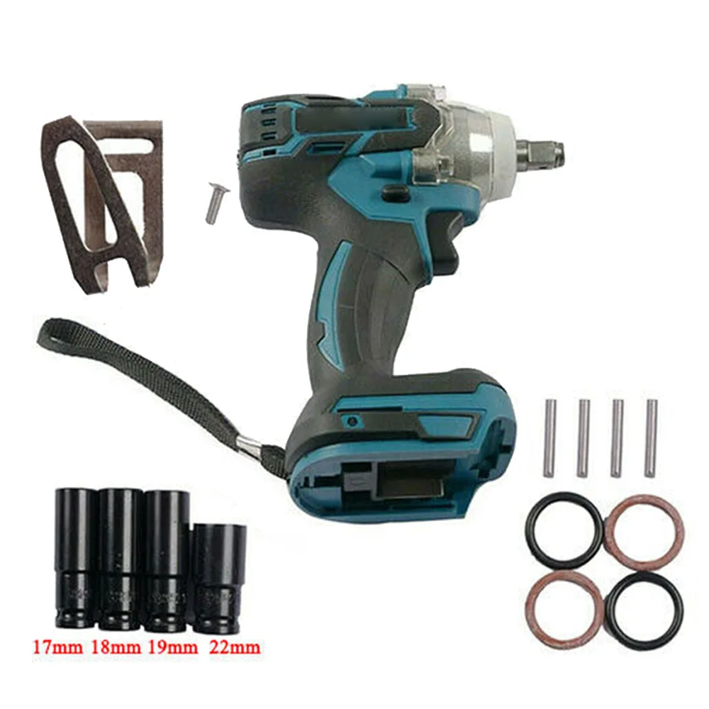 

18V Impact Wrench Li-ion battery Brushless Motor 1/2" Cordless Hand tools