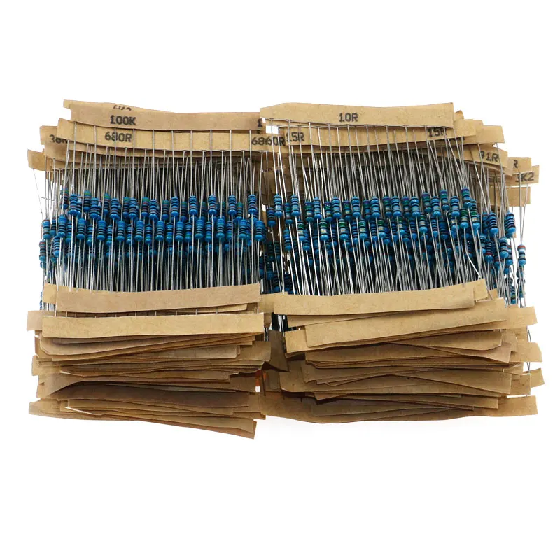 

1350pcs/lot 135 Value x 10pcs 1/4W Metal Film Resistor Assortment Kit