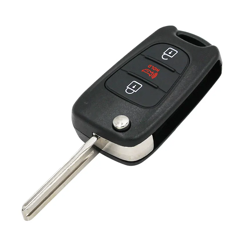 Складной откидной 3 кнопочный дистанционный брелок для ключей чехол KIA Soul Sportage