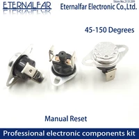 ksd301 10a 115c 120c 125c 130c 135c 140c celsius manual reset thermostat normally closed temperature switch temperature control