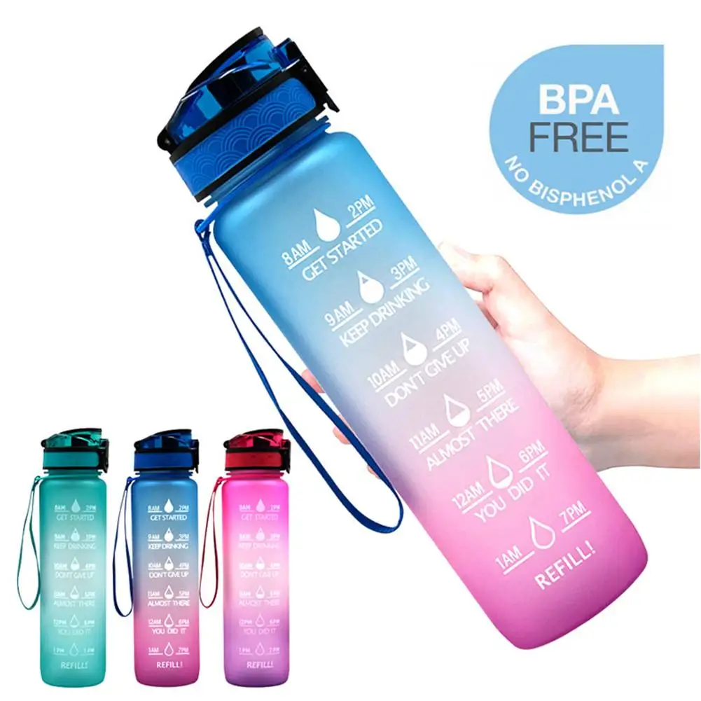 

Motivational Water Bottle With Time Marker Leakproof Bottle For Fitness Sports Soft Flask Aonijie Soft Flask Sport Bottle