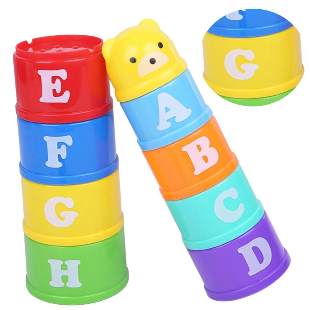 2 набора детские игрушки подставки с мультяшным медведем|Игрушки развивающие| |