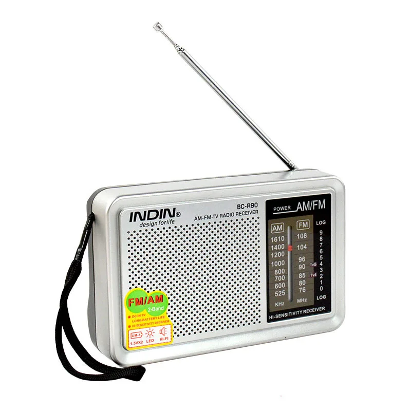 Новый Портативный AM FM-радиоприемник Ретро винтажный встроенный динамик