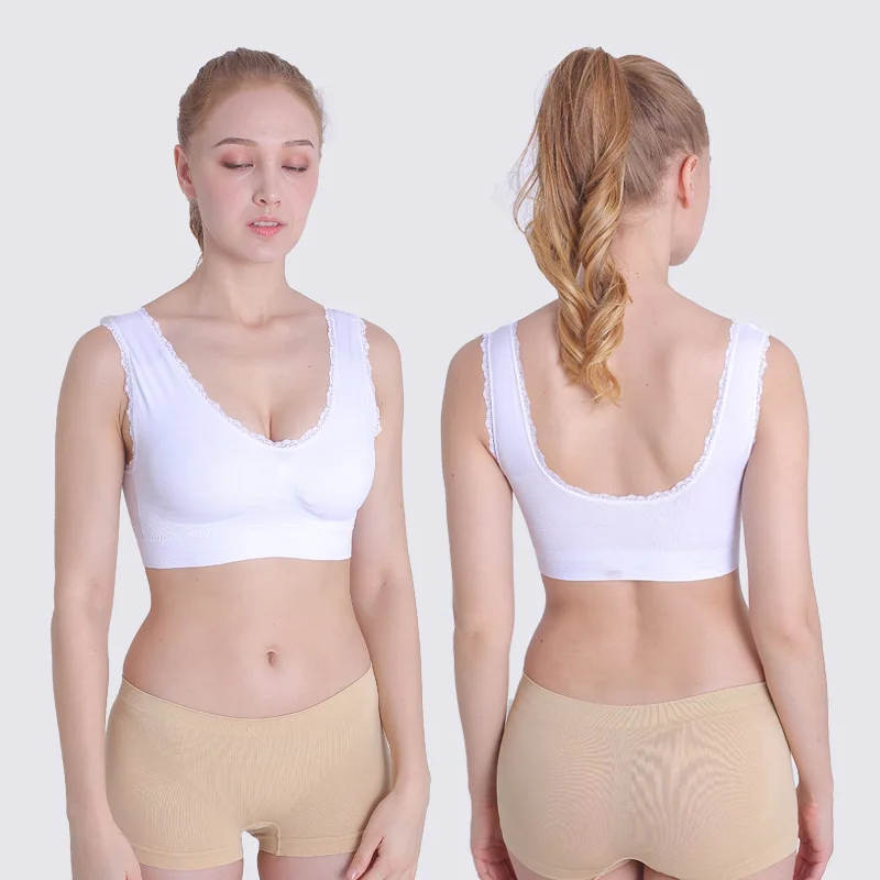 Женский кружевной спортивный бюстгальтер WANAYOU ударопрочный дышащий для фитнеса