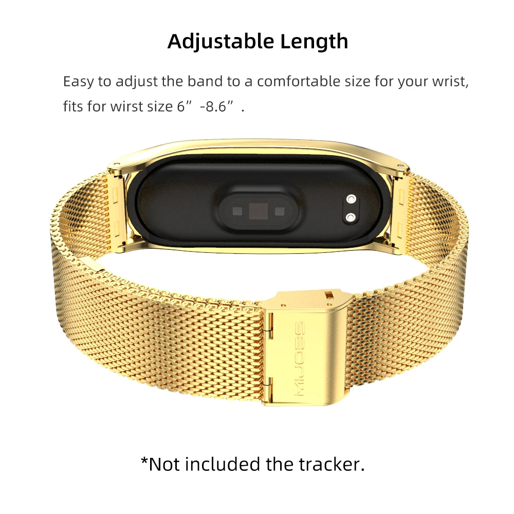 Браслет для Xiaomi Mi Band 5 6 металлический браслет NFC Global 4 на запястье 3 из нержавеющей