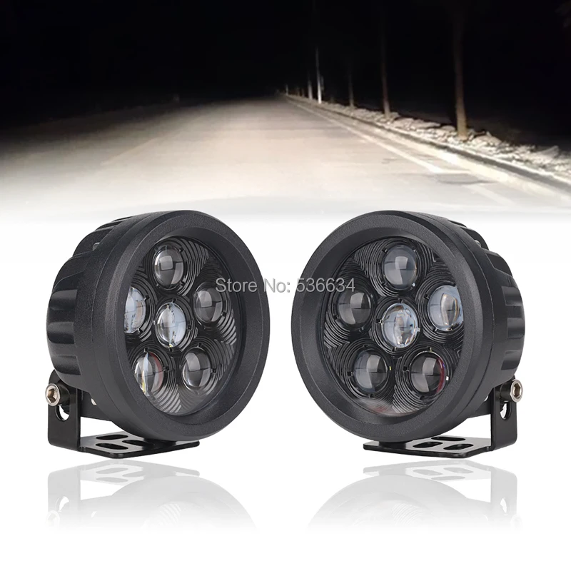 

2pcs 18W 3.5" Round LED Light Pods Off-road Driving Fog Lights for Jeep SUV ATV Boats Cars Trucks Forklift Trains