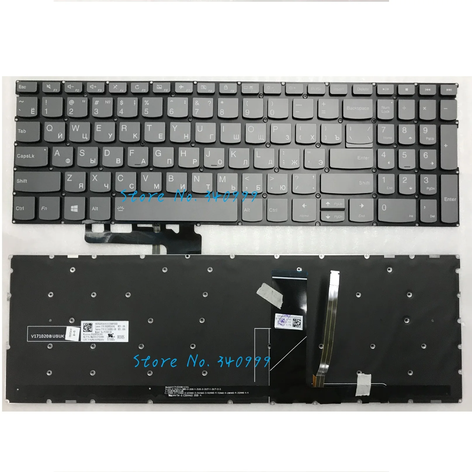 Русская подсветка для Lenovo Yoga C740-15IML C740-15 Клавиатура ноутбука с подсветкой |