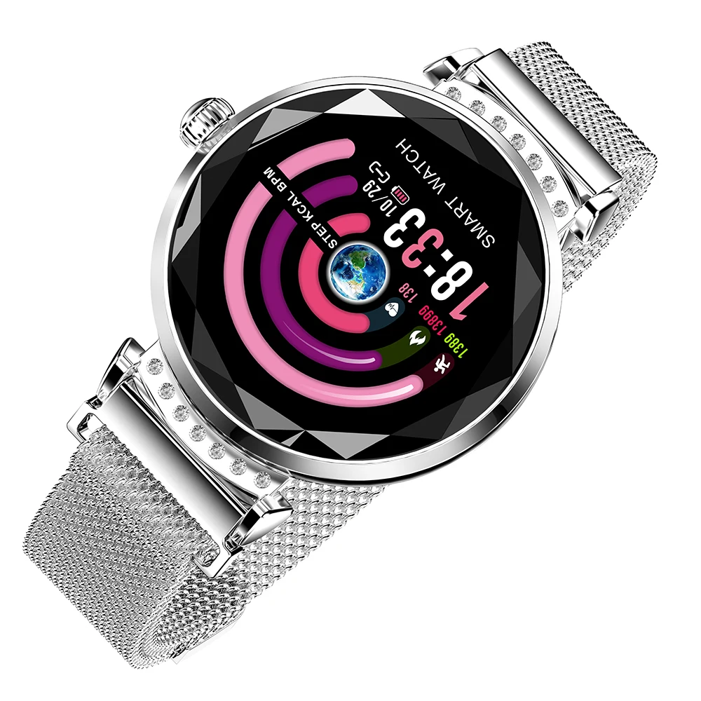 Женские Смарт часы H2 модные многофункциональные зеркальные водонепроницаемые