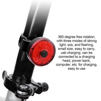 bicycle warning light usb rechargeable waterproof bike signal tail light 360%c2%b0 adjustable portable bike taillight