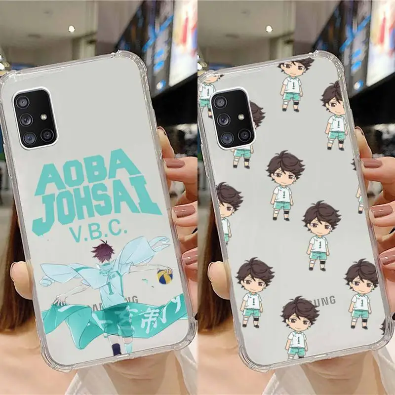 

Haikyuu Oikawa Phone Case Transparent For Samsung Note A 7 8 9 10 20 50 51 71 90 81 e LITE Ultra PRO