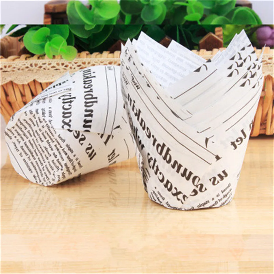 Новогодняя бумажная подкладка для кексов 50 шт. чашка выпечки свадебной вечеринки