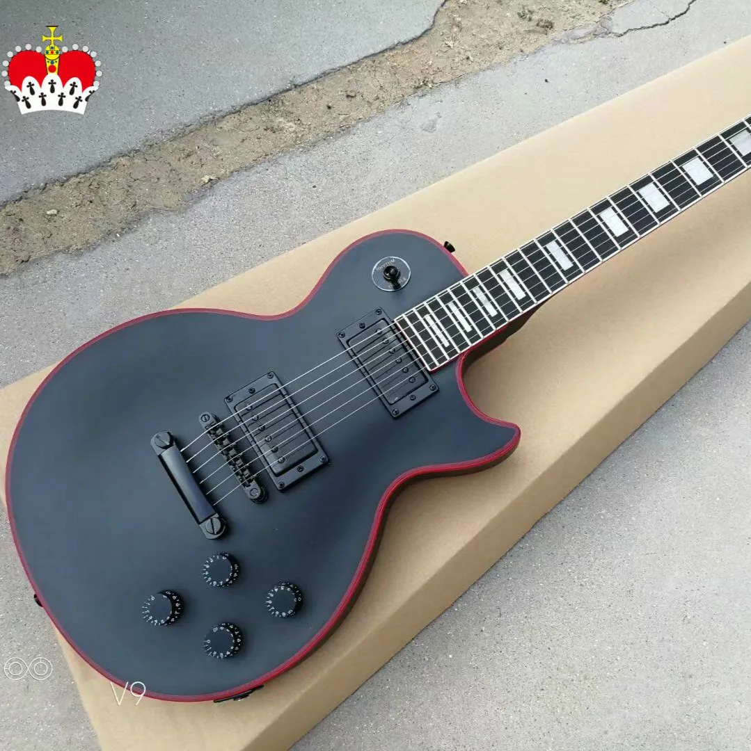

2021 Top quality FPLP-3023 Magic black color solid mahogany body ebony fretboard custom LP electric guitar, Free shipping