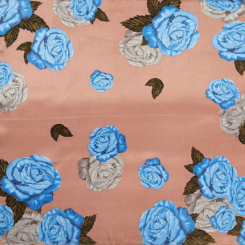 

Fashion Women 2020 New Silk Scarf Femme Floral Print Pattern 53*53 CM Square Silk Scarf Women Head Neck Scarvers