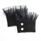 Поддельные рукава органные манжеты плиссированные роговые манжеты дикий Лотос свитер с рисунком листья украшения женский свитер с снежной марли кружева гофрированные