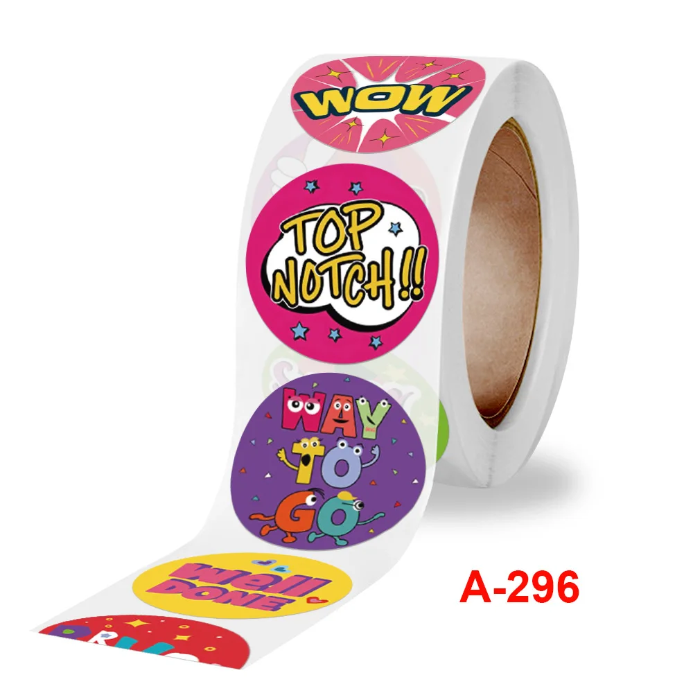 500 шт. наклеек в виде награды для детей 8 рисунков наклейки на класс хорошей работы