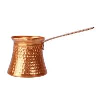 home handle hand hammered copper turkish cevze 3 with wooden coffee pot new