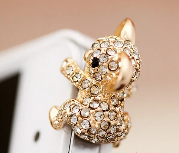 fashion style cute koala design mobile phone ear cap dust plug for smart phone cute phone accessories free global shipping