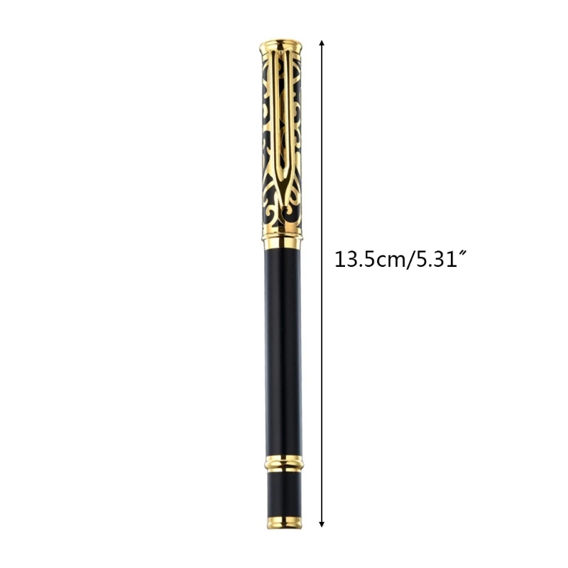 

New Luxury Metal Signature Ballpoint Pen Black Ink Business Writing Office School Supplies Stationery