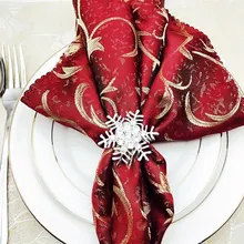 Décoration de Table de noël, 10 styles, anneau de serviette, couronne de noël, élan, cerf, décor de Table de mariage pour Thanksgiving  (3)