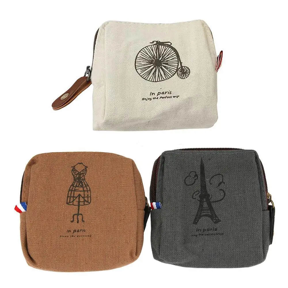 Новые Ретро парусиновые кошельки кошелек модные держатели для карт маленький