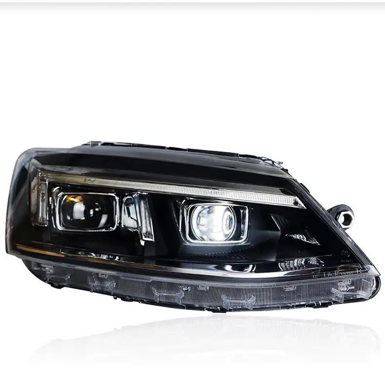 Автомобильные ходовые части Neblineros Para автомобильные Drl светодиодные фары автомобильные фары в сборе 12 13 14 15 16 17 для Volkswagen Sagitar