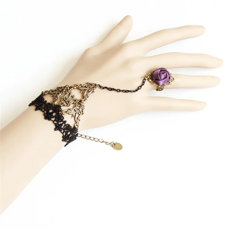 YiYaoFa Handmade Lace Gothic Bracelets & Bangles Night Club Jewelry for Women Accessories Lady Party WS-135 | Украшения и