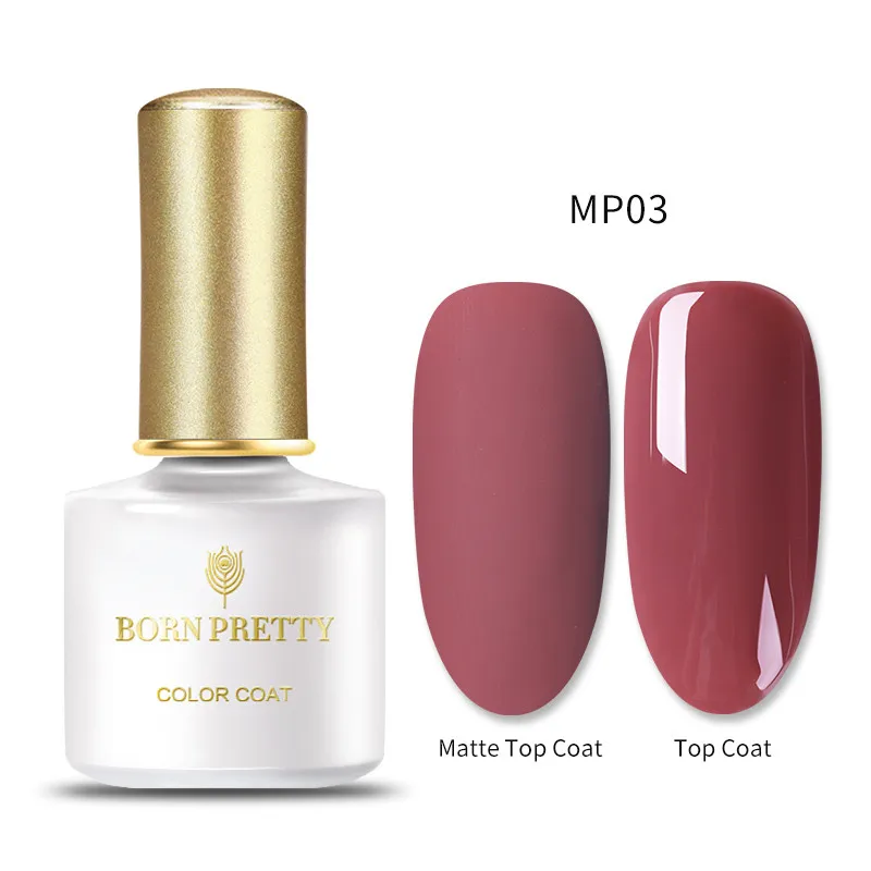 BP-MP03 BORN PRETTY Gel Polish Plum Color Semi Permanent Soak Off Gel Nail Polish 60 Colors Nail Art Gel Varnish Matt Top Coat Need 6ml - Цвет: BP-MP03