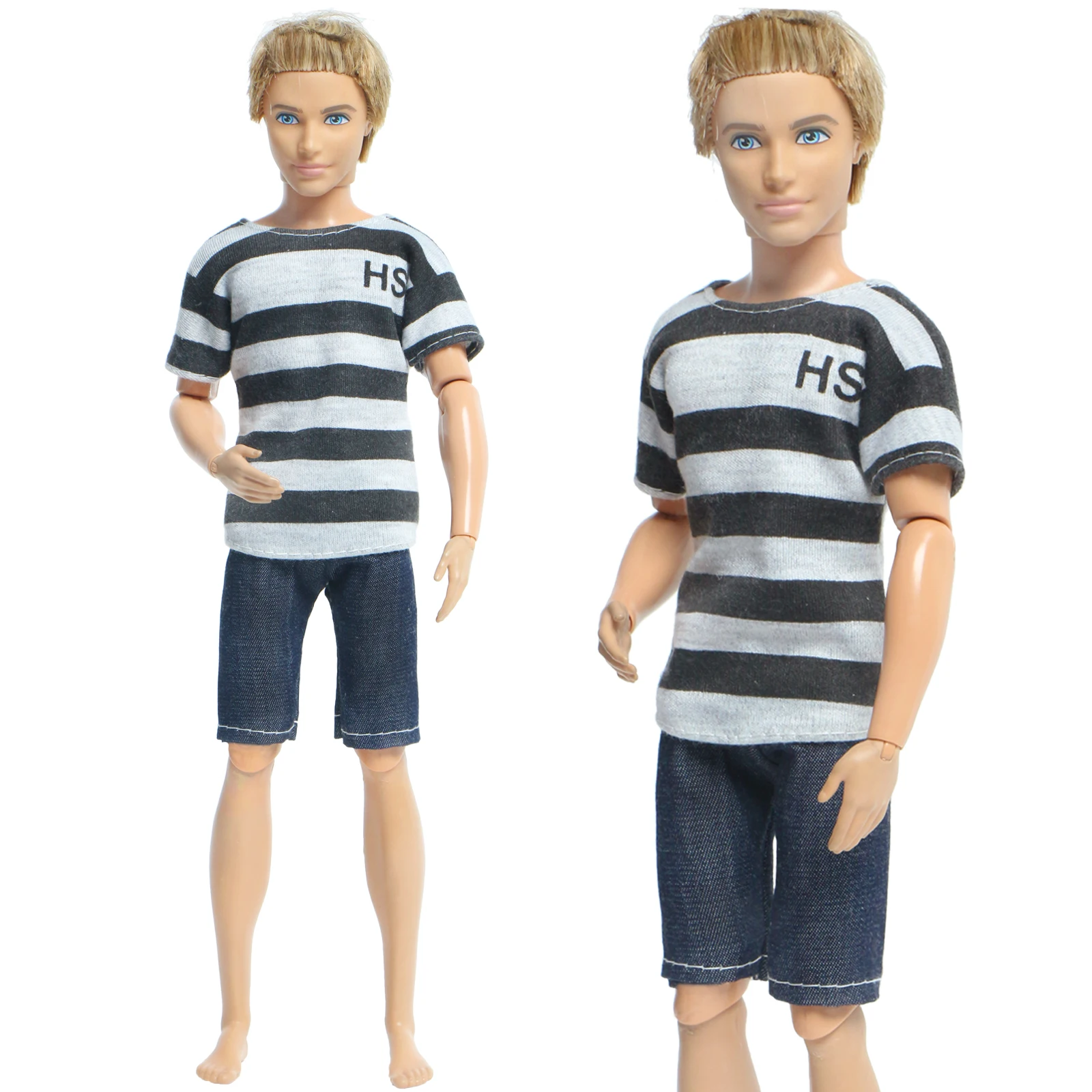 Модный один набор мужской одежды полосатая повседневная одежда футболка