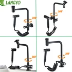 Одиночный смеситель для ванной комнаты, черный матовый кран для раковины, из твердой латуни, выдвижной, с распылителем, Настенныйнапольный