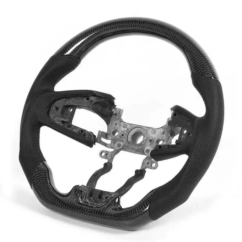 Рулевое колесо наппа Preforated кожа с черной прошивкой Подходит для Honda Civic FC Type-R FK8