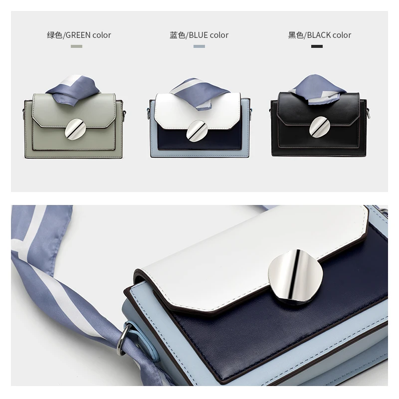 

Fashion Hit Color PU Leather Women Shoulder Bag Simple Tote Crossbody Handbags Youth Ladies Simple Versatile Bag