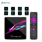 X88 PRO X3 Smart TV Box Android 9,0 Amlogic S905X3 4K 4 Гб ОЗУ 128 ГБ телеприставка медиаплеер Youtube 2,4G5G Wifi BT4.1