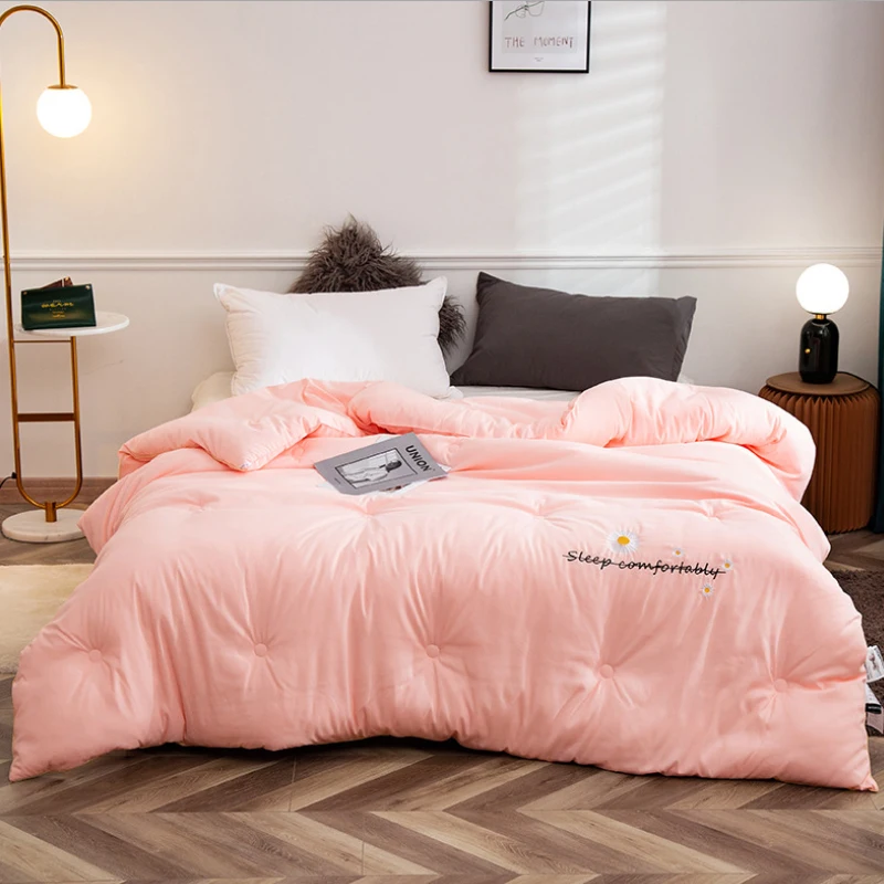 

Top Fashion New Four Seasons Single Double Quilt Comforter Winter Very Warm Thickening Duvet For King Weighted Queen Blanket