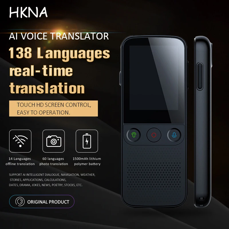 

Smart Voice Translator 138 Language Photography Recording Translator Offline In Real Time Portable for Business Meeting Travel
