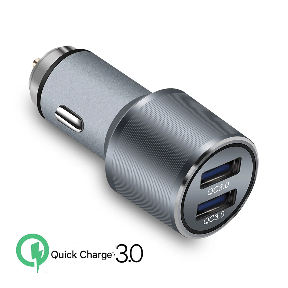 Зарядное устройство QC Quick Charge 3,0, двойной автомобильный адаптер, прикуриватель, автомобильное зарядное устройство для мобильного телефона Xiaomi iPhone X 8 7 4 5 6 samsung