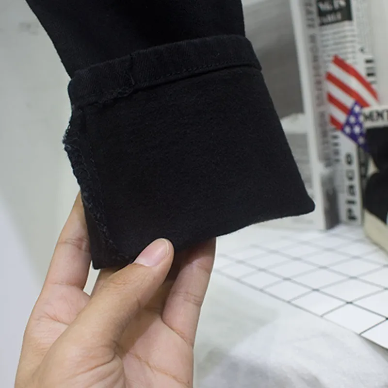 Модные Женские Эластичные Обтягивающие джинсы на шнуровке повседневные уличные