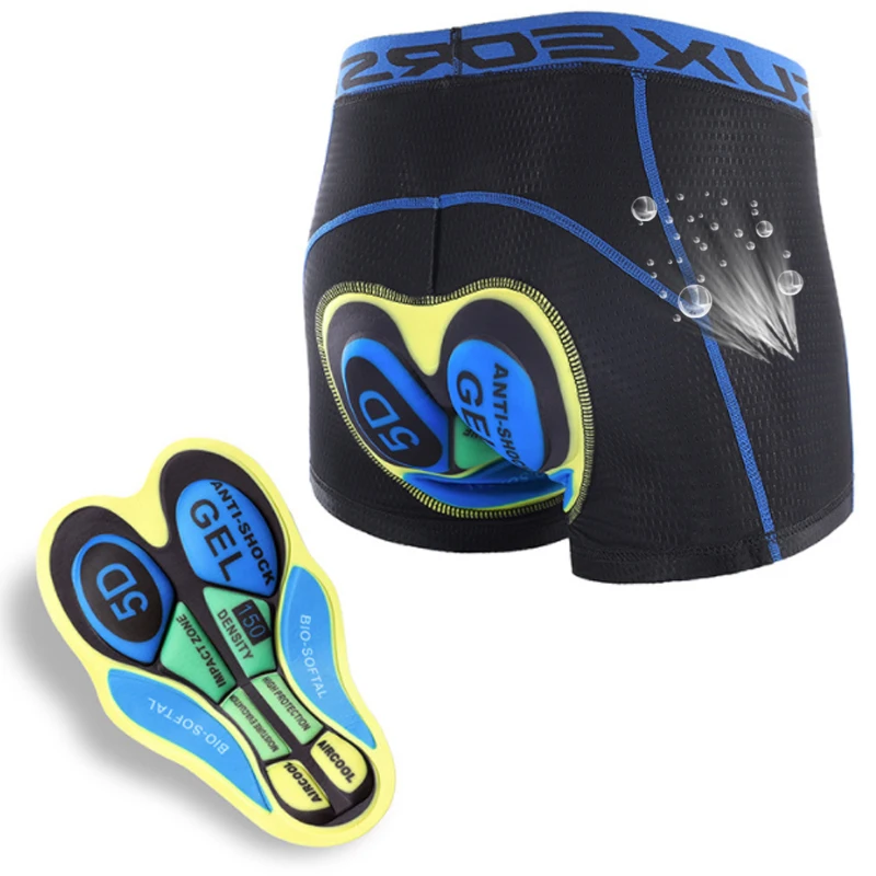 

Cycling Underwear Upgrade 5D Gel Pad Cycling Shorts Mountain Bike MTB Shorts Sports Bicycle Underpants Shockproof Men Women U05