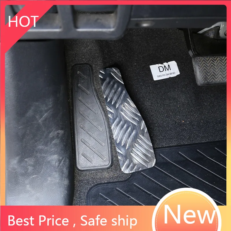 

Для Toyota Hilux 2015-2021, модификация автомобиля, подставка для ног из алюминиевого сплава, подушка для педали, наклейки, автомобильные аксессуары