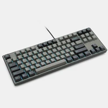 Capturer  KT87 87 key Mechanical Keyboard 80% TKL hot swappable switch lighting effect RGB switch led type c software macro