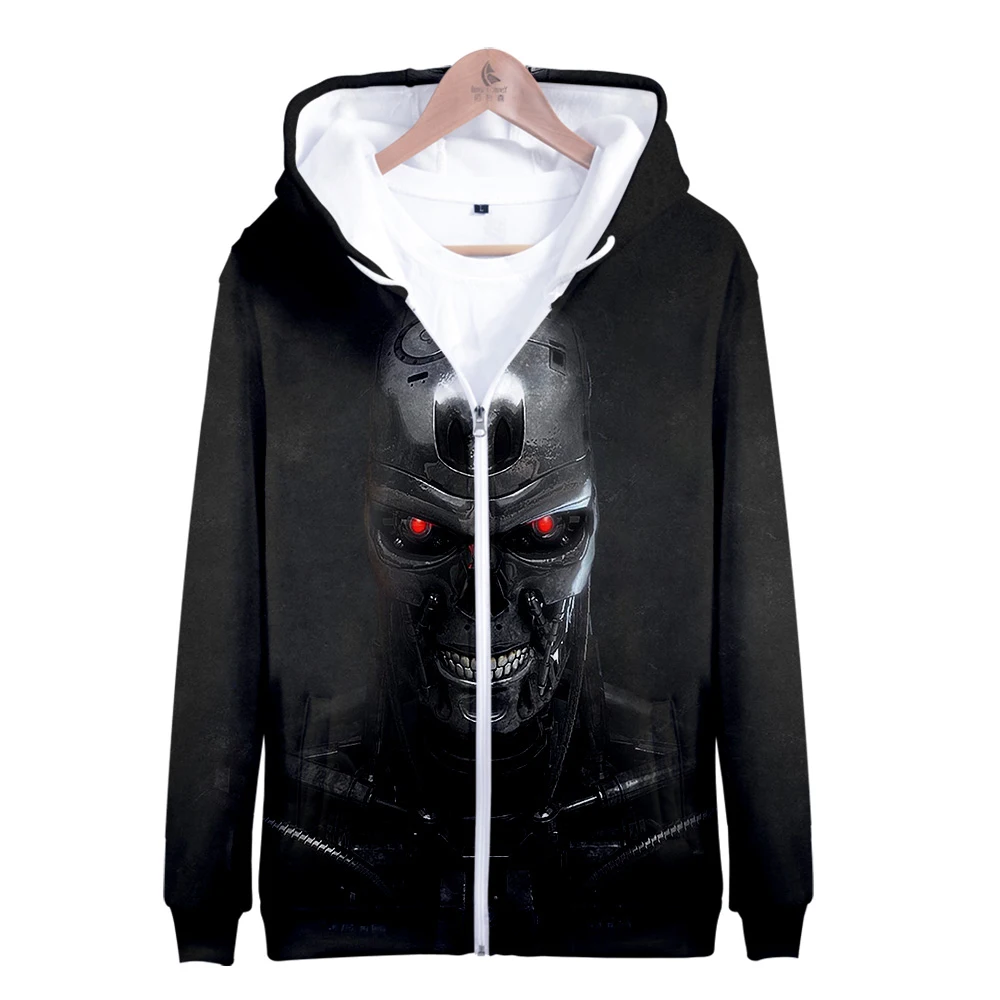 

Terminator Dark Destiny 3D New Sweatshirts Men Brand Hoodies Zipper Hoodie hip hop Male Casual Tracksuits clothes harajuku