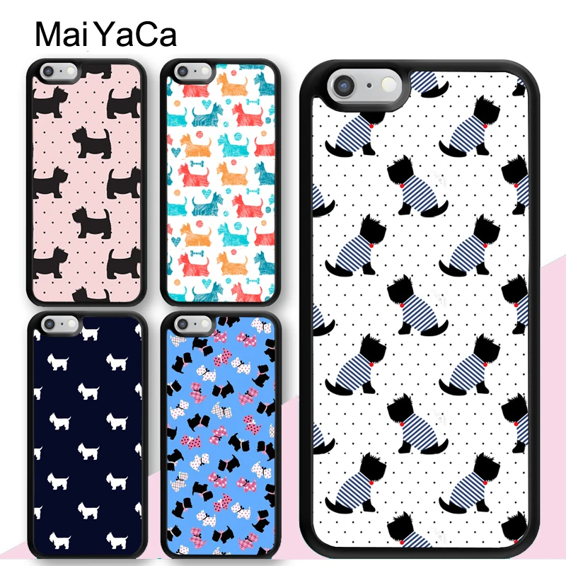 Чехол с рисунком шотландского терьера для телефона iPhone 13 12 14 Pro Max mini 11 XS X XR 6S 7 8 Plus SE
