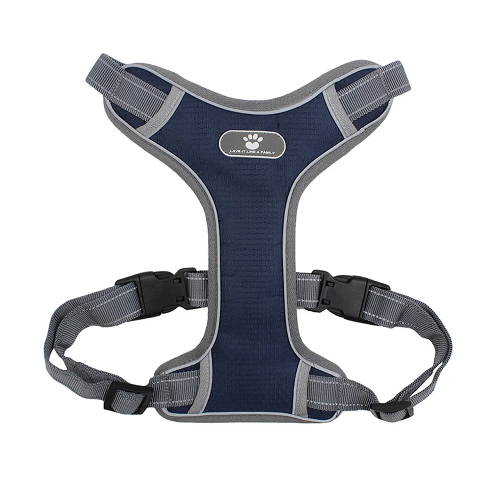 Reflective Nylon Dog Harness Vest Services Medium Large Padded Adjustable Safety Vehicular Lead for Pet Accessories | Дом и сад