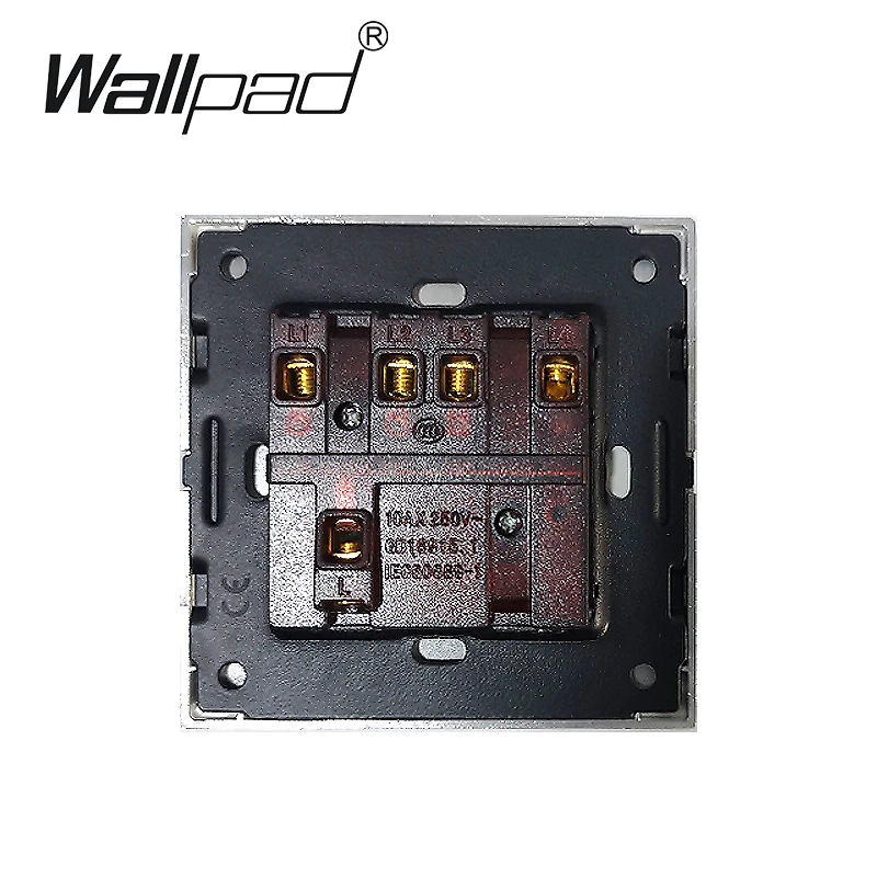 4 кнопочный переключатель Wallpad 110 в 250 ЕС Великобритания роскошная стеклянная